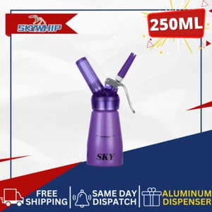 1 x Whipped Cream Chargers SKYWHIP PRO Cream Whipper Dispenser 250ml - Purple - Picture 1 of 15