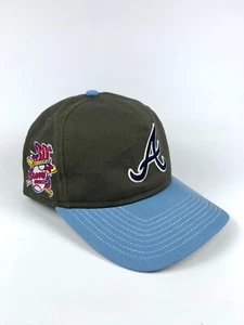 New Era Atlanta Braves Cooperstown Snapback 30th Anniversary Side Patch Blue - Picture 1 of 11