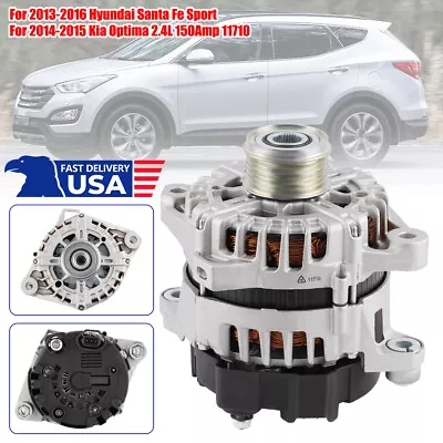 Alternator for Hyundai Santa Fe Sport 2013-2016 Kia Optima 2014-2015 150A 11710 - Image 1 of 4