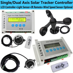 DC 12V 24V Solar Panel Tracking Single/Dual Axis LCD Solar Tracker Controller AT - Picture 1 of 17