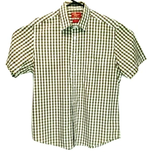 R.M.Williams Green/Purple Check Short Sleeved Shirt Size L Chest: Approx. 112 cm - Picture 1 of 10