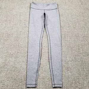 Leggings Lululemon talla 4 Wunder tiro bajo gris jaspeado - Imagen 1 de 11