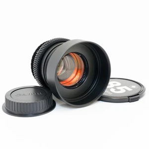 Amber Anamorphic Bokeh & Flare ⭐Jupiter-9⭐85mm f2 CineMod Lens for Canon EF - Picture 1 of 10