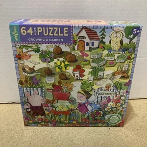 eeBoo Puzzle 64 Pezzi Animali Festa e Coltivazione di un Giardino - Foto 1 di 4