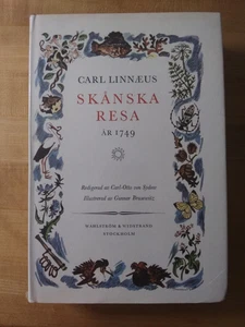 Skånska Resa, år 1749, by Carl Linnæus (Linnæi). HBDJ. Pristine condition. 1977 - Picture 1 of 8