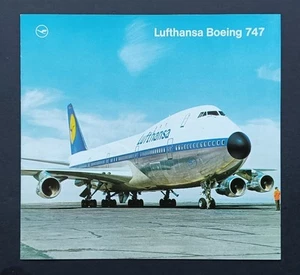LUFTHANSA PROMO PROSPEKT BOEING 747 ENGLISCHER SITZPLAN ROUTENKARTE APRIL 1970 AUSGABE - Bild 1 von 5