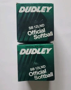 Dudley SB12LND Official Softball Lot of 2 new in box baseball announcer collecti - Picture 1 of 4
