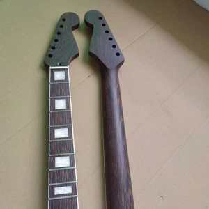 Edelstahl 22 Bünde Wenge Strat Gitarrenhals Nitro Satin für Fender ST Ersatz - Bild 1 von 3