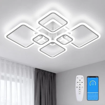 Plafoniera LED dimmerabile con telecomando e APP 120W 3000-6500K - Immagine 1 di 4
