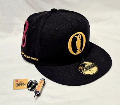 Golf Cap Hat 152nd Royal Troon 7 1/4 New Era 18th The Open w/ 3 Pins 59Fifty - Image 1 of 4