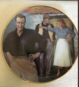 VINTAGE 1992 REPUBLIC PICTURES "THE QUIET MAN" JOHN WAYNE COLLECTOR'S PLATE - Picture 1 of 4