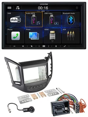 Alpine Bluetooth 2DIN MP3 DAB USB Autoradio für Chevrolet Orlando KL1Y/KL1YN ab - Bild 1 von 4
