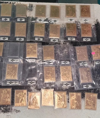 Lot 29 Danbury Mint 22kt Gold WWF Wrestling Cards Undertaker, The Rock, 1999 - Image 1 of 4