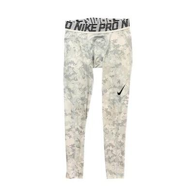 Nike Leggings Para Hombres M Medianos Blancos Gris Pro Combat Hypercool Compresión Apretados Foto 1 de 4