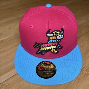 New Era 59FIFTY Erie Seawolves Copa De La Diversion Pinatas 6 7/8 Hat MiLB Coral - Picture 1 of 16