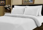 400 Thread Egyptian Cotton DOUBLE Bed Size Duvet Cover Quilt Bedding Set WHITE