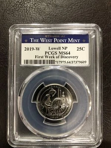 2019-W Lowell NP PCGS MS64 First Week Of Discovery Rarest! Hard To Find Perfect - Picture 1 of 2