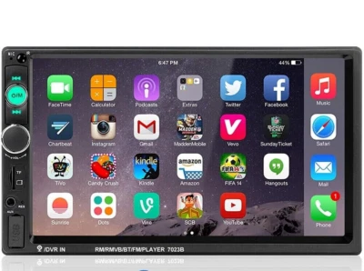 STEREO Bluetooth Autoradio doppia 2Din 7 USB TF FM AUX MP5 lettore mp3 - Immagine 1 di 4