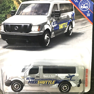RTR 2018 Matchbox Nissan NV Van Ultra Mbx Shuttle Service Diecast 1:64 Silver BT
