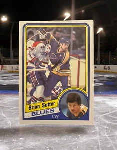 1984-85 O-Pee-Chee Blues Hockeykarte #192 Brian Sutter - Bild 1 von 2