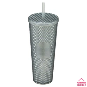Starbucks Korea 2022 New Year Gray Bling Stud Cold Cup 710ml - Picture 1 of 3