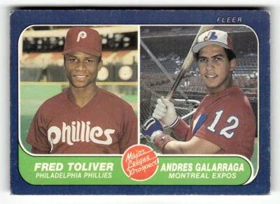 1986 Fleer #647 Fred Toliver / Andres Galarraga - Image 1 of 2