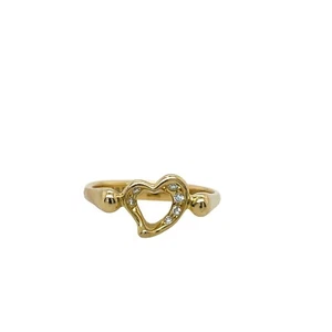 Tiffany & Co. Open Heart Diamond Ring in 18ct Yellow Gold - Picture 1 of 6