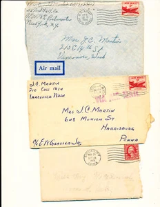 LOTE #12 3 CARTAS - DONALD MARTIN - J C MARTIN MARTIN McDONALD FAMILIAS DE ARROZ - Imagen 1 de 7