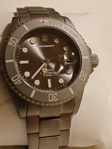 STUNNING TURNBERRY SWISS CHORNOMETER AUTOMATIC WATCH Metalic Grey - Picture 1 of 18