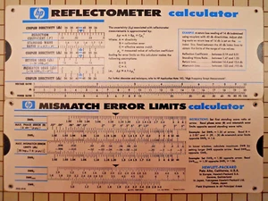 Microwave Reflectometer Mismatch Error Limits Slide Rule Calculator HP/ Keysight - Picture 1 of 3