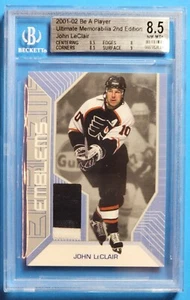 2001-02 BAP Ultimate Emblems John LeClair (02/10) Graded BGS 8.5 - Picture 1 of 2