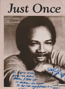 Quincy Jones signed Just Once Noten - Bild 1 von 3