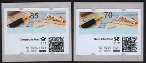 (r1843) ATM 10- 2.19, 85ct+70ct in 2 Varianten ** - Bild 1 von 1
