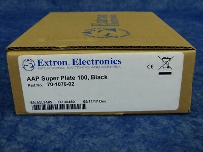 NEW Extron AAP Super Plate 100, Black / 70-1076-02 Architectural Plate (B2) - Image 1 of 4