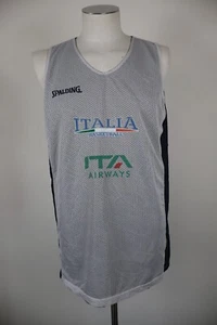 SPALDING ITALIA CANOTTA BASKET T-SHIRT UOMO TG L SPORT DOUBLE FACE - Picture 1 of 8
