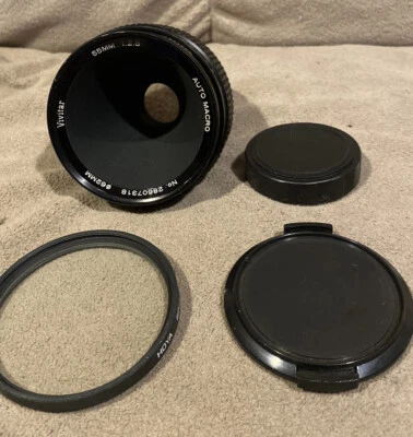 Vivitar 55mm f2.8 Auto Macro M42 Screw Mount Lens Filter + Caps Pentax Sony Fuji - Image 1 of 4
