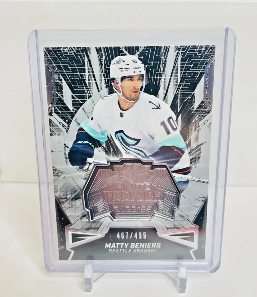 2022-23 Upper Deck SPx Finite Rookies /499 Matty Beniers #F-3 RC Rookie SP - Image 1 of 2