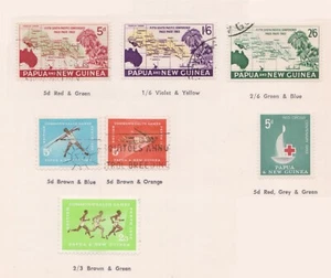 (F281-4) 1962 PNG 3sets 7stamps conference, games &Red Cross 5d to 2/6d (D) - Picture 1 of 1