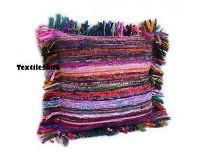 Indian Cotton Any Room Home Décor All Sizes Rug Rag Chindi Pillow Cushion Covers