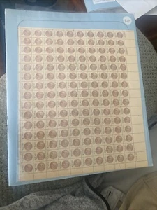 Indian Penny Stamp Sheet 13 Cent 150 Stamps Per Sheet Lot Of  One Sheet Perfect - Picture 1 of 1