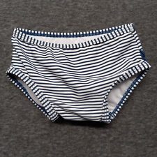 Ruffle Butts swim bottoms - Infant size 3-6 months - Blue, white striped .