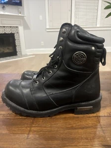 Stivali da motociclista Milwaukee uomo TAGLIA 14 neri stringati MBM9030 - Foto 1 di 16