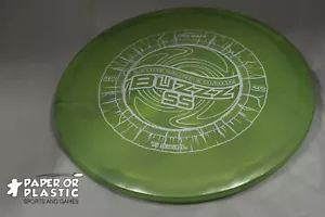 Discraft Ledgestone 2022 TI SWIRL BUZZZ SS Disc Golf 176 G Mittelklasse grün weiß - Bild 1 von 1