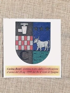 Cavina Boari Famiglia nobile Stemma Annuario della nobiltà e Giornale araldico - Imagen 1 de 1