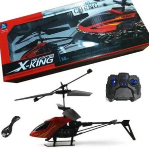 RC Remote Control Helicopter Aircraft Mini Drone with Flashing Light Toy, Hobby - Picture 1 of 8