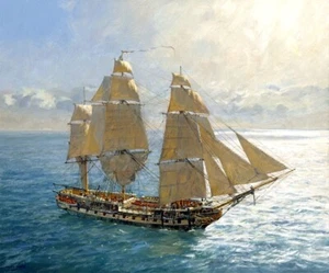 GEOFF HUNT "Flying Kites" Surprise Signed Ltd Edition on Canvas Patrick O'Brian - Picture 1 of 1