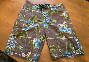 O’Neill Mens Floral Hidden Skulls Board Shorts SZ 29 Swim Trunks Suit - Picture 1 of 6