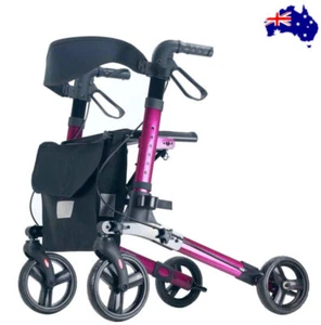 Rollator Walking Frame Walker Aids Foldable Outdoor Mobility Aluminum max.158kg - Picture 1 of 11