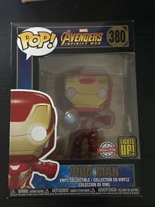 Funko POP! Marvel Avengers Infinity War Iron Man #380 ¡Se ilumina! Exclusivo - Imagen 1 de 1