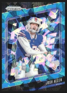 2024 Panini Prizm Hype Blue Ice 72/99 Josh Allen #13 JW1 - Foto 1 di 2